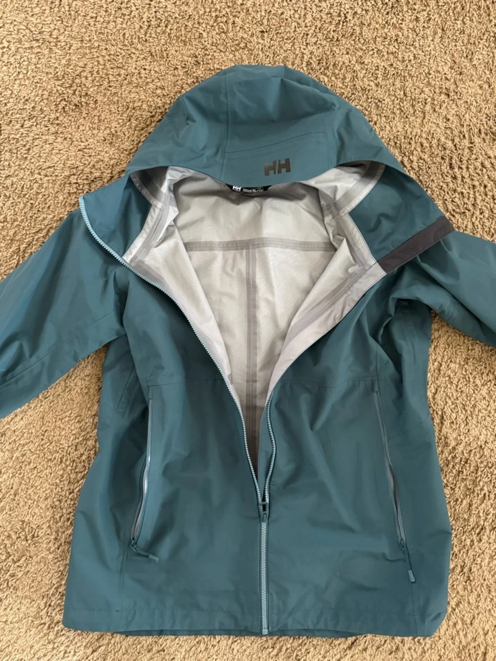 Helly Hansen Women's Teal Waterproof Hooded Jacket - Picture 1 of 5